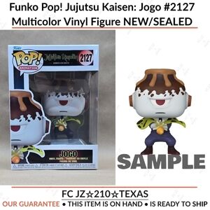 Funko Pop! Jujutsu Kaisen: Jogo #2127 Multicolor Vinyl Figure NEW/SEALED